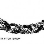 Ожерелье из простых цепочек бисера